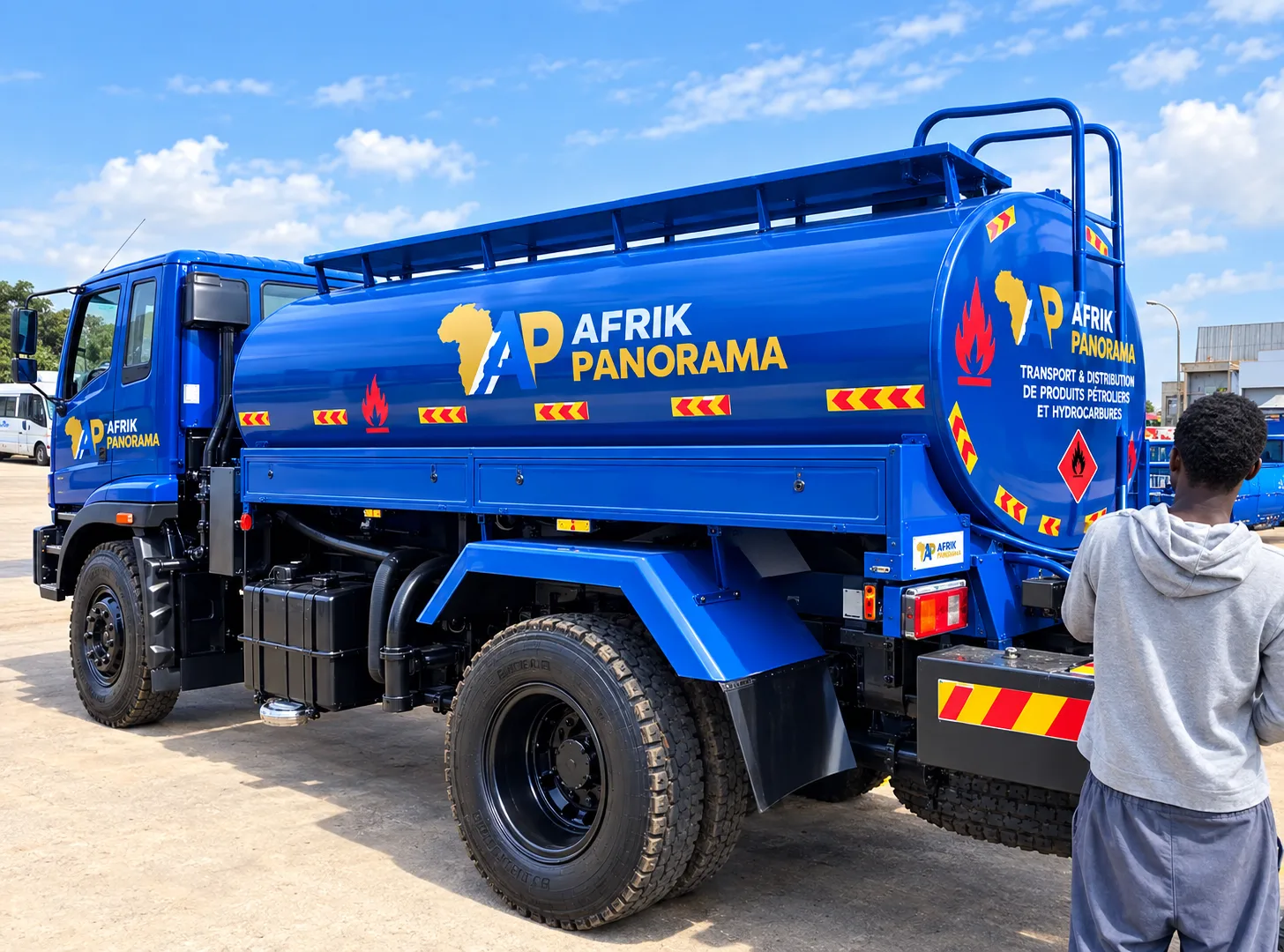 Camion-citerne AFRIK PANORAMA pour le transport de produits pétroliers en Côte d'Ivoire